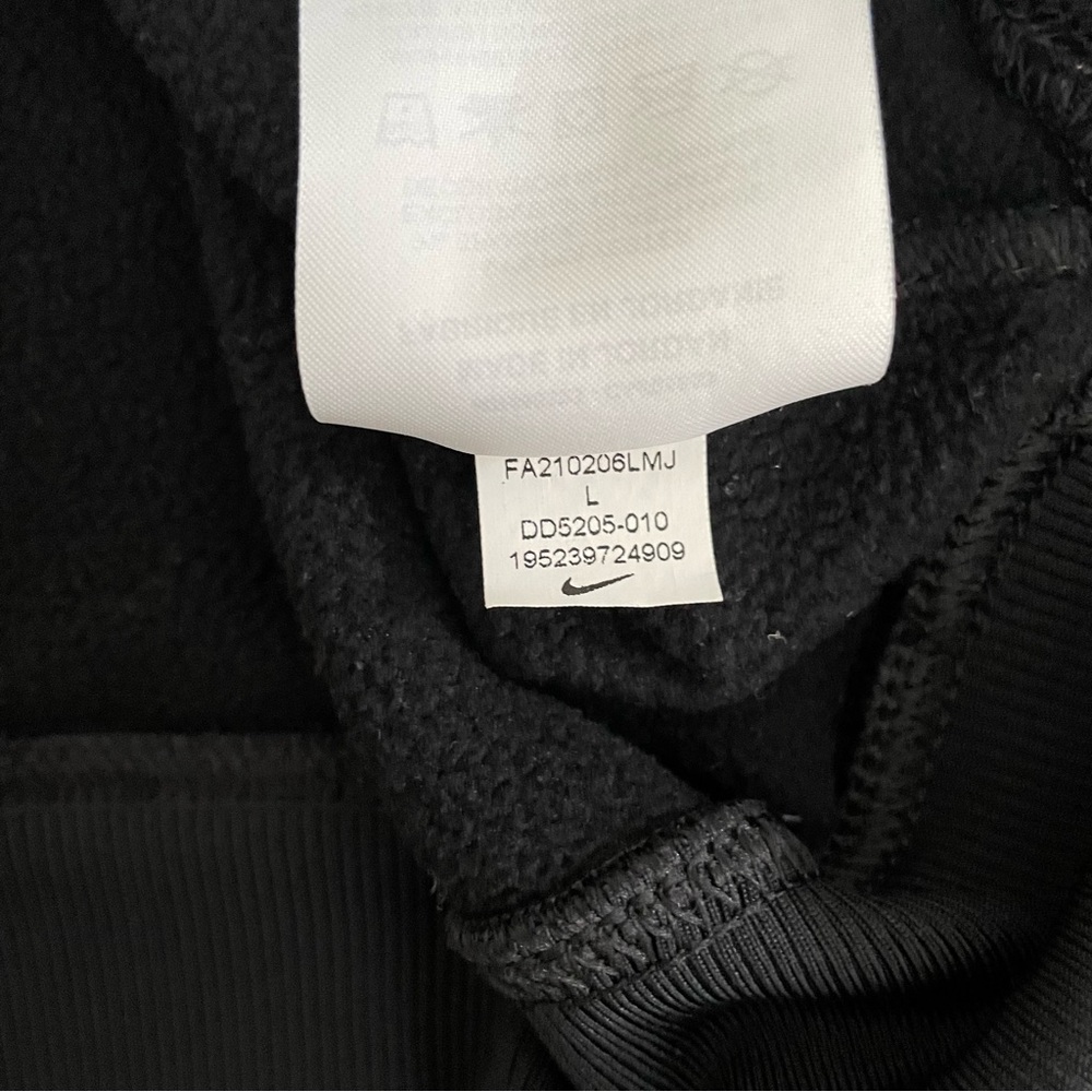 Nike Therma-FIT Women's Black/Grey‎ Fleece Training Hoodie (DD5205-010) Size L - Picture 5 of 6